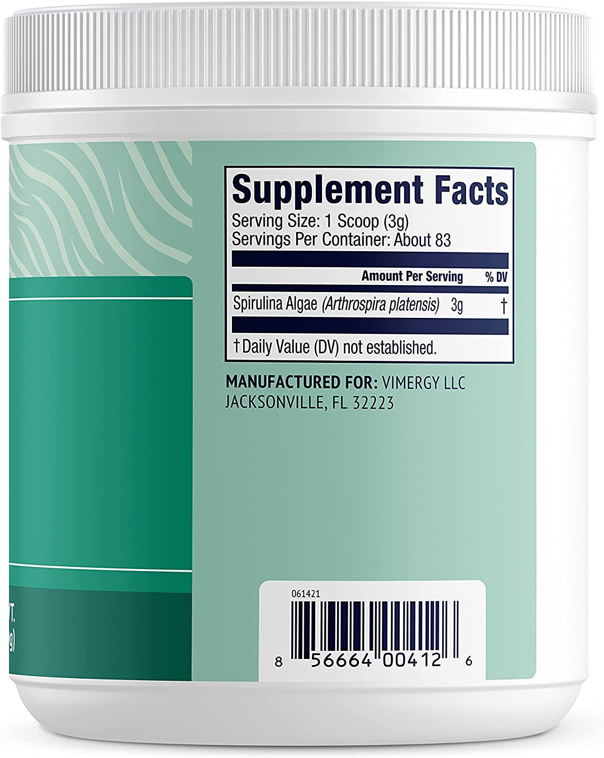 Spirulina prášok 250 g, Vimergy