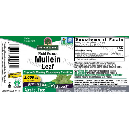 Nature's Answer - Mulleinov list Nature's Answer® - 2