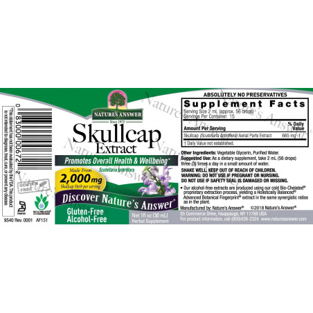 Nature's Answer - Skullcap Herb Extract Nature's Answer® - 2