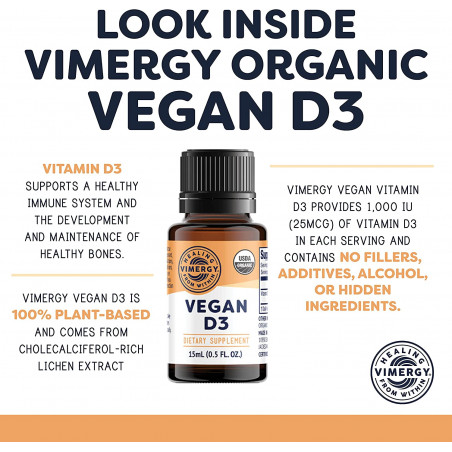 Organický vegán D3 Vimergy® - 3