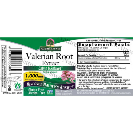 Nature's Answer - Valerian root (30ml) Nature's Answer® - 2