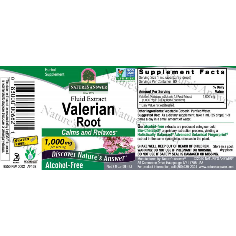 Nature's Answer - Valerian root (60ml) Nature's Answer® - 2