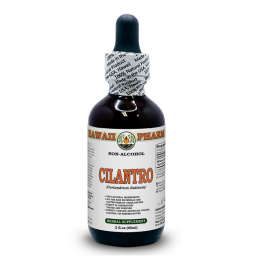 Cilantro Alcohol-FREE Liquid Extract, Organic Cilantro (Coriandrum Sativum) Hawaii Pharm - 1