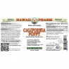 Extract lichid fără alcool de mac de California, mac de California organic (Eschscholzia Californica) Hawaii Pharm - 2