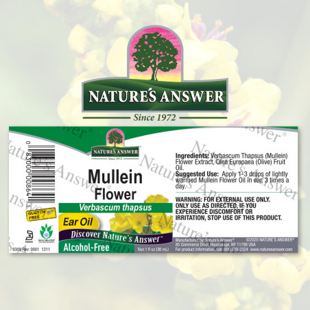 Nature's Answer - Масло для ушей из цветков коровяка 1 унция Nature's Answer® - 2