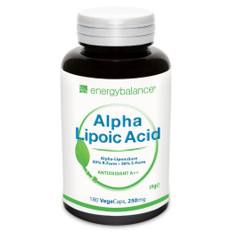 Alpha-Lipoic Acid 250mg (180 VegeCaps), EnergyBalance