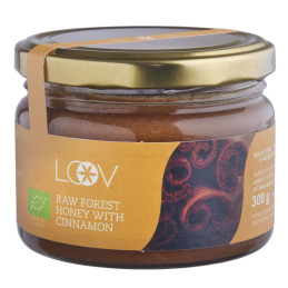 Raw Forest Honey with Cinnamon, LOOV