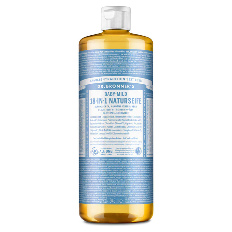 Pet Shampoo Dr Bronner's Dog Wash 18-IN-1 Natural Soap Baby