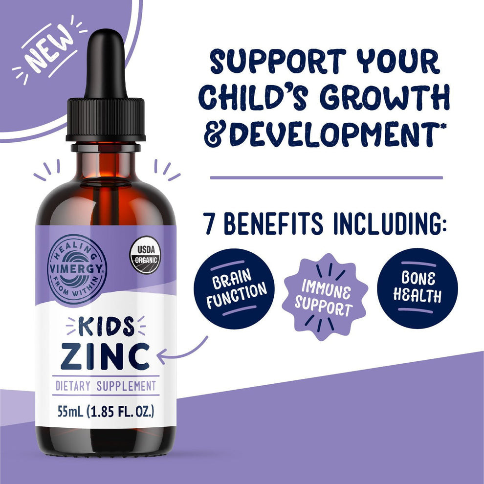 Kids Liquid Zinc 55ml, Vimergy
