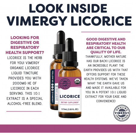 Licorice root, organic licorice Vimergy® - 3