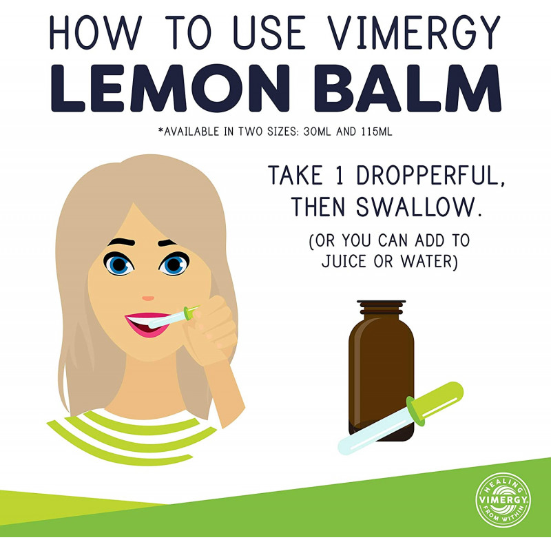 Organic Lemon Balm 10:1 - 30ml Vimergy® - 2