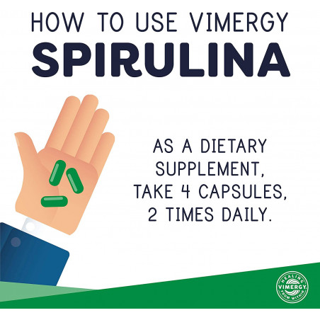 Spirulina, USA Grown - Capsules, Vimergy Vimergy® - 2