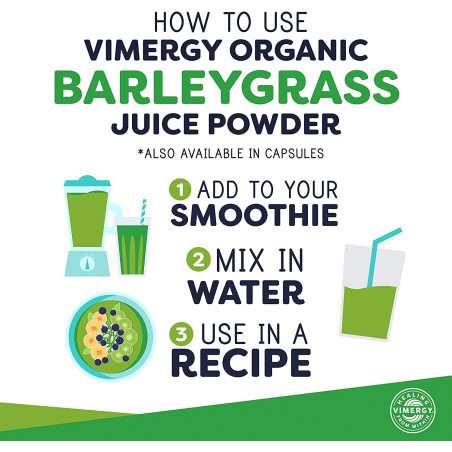 Suco de Barleygrass, Suco de Barleygrass Orgânico Vimergy® - 2