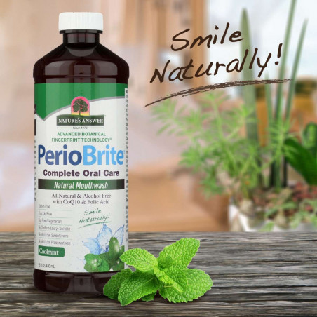 Ополаскиватель для полости рта PerioBrite Natural, ополаскиватель для полости рта Periobrite Cool Mint Nature's Answer® - 3